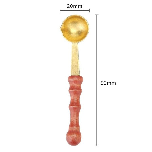 Retro Fire Wax Seal Beads Sticks Metal Wax Stick Sealing Wax Furnace Spoon Tool Stove Pot For Wax Seal Stamp Decorative Craft