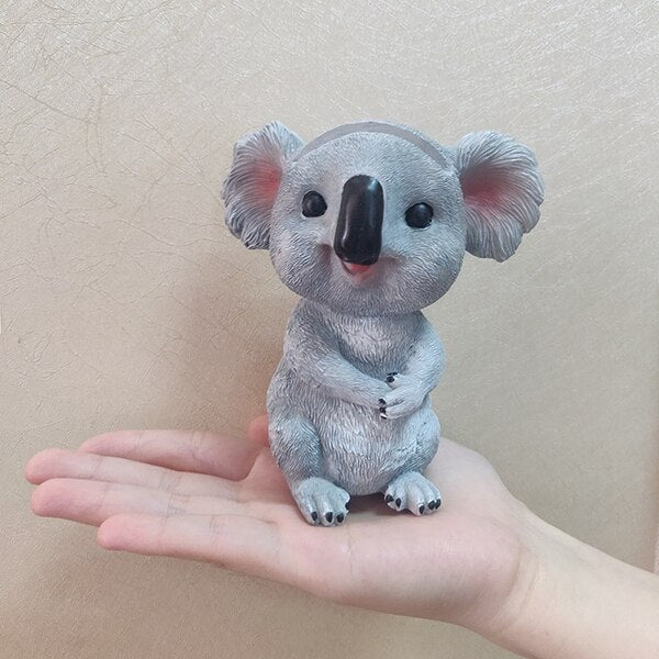 Cute Koala Figurines Animal Statues Resin Glasses Stand Pencil Sunglasses Holder Container Desktop Home Decor Creative Gifts