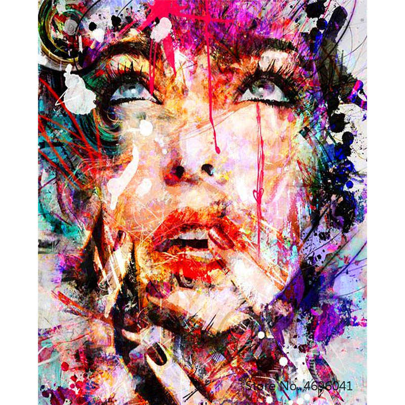 Painting By Numbers Frameworks Coloring By Numbers Home Decor Pictures Figure Painting Decorations RSB8457