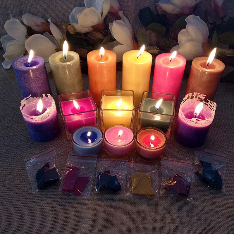 8-10g Handmade Candle Material 10 Colored Candle Pigment Coloring Candles Supplies DIY Candle Dye Paints for Soy Wax Candle Oil