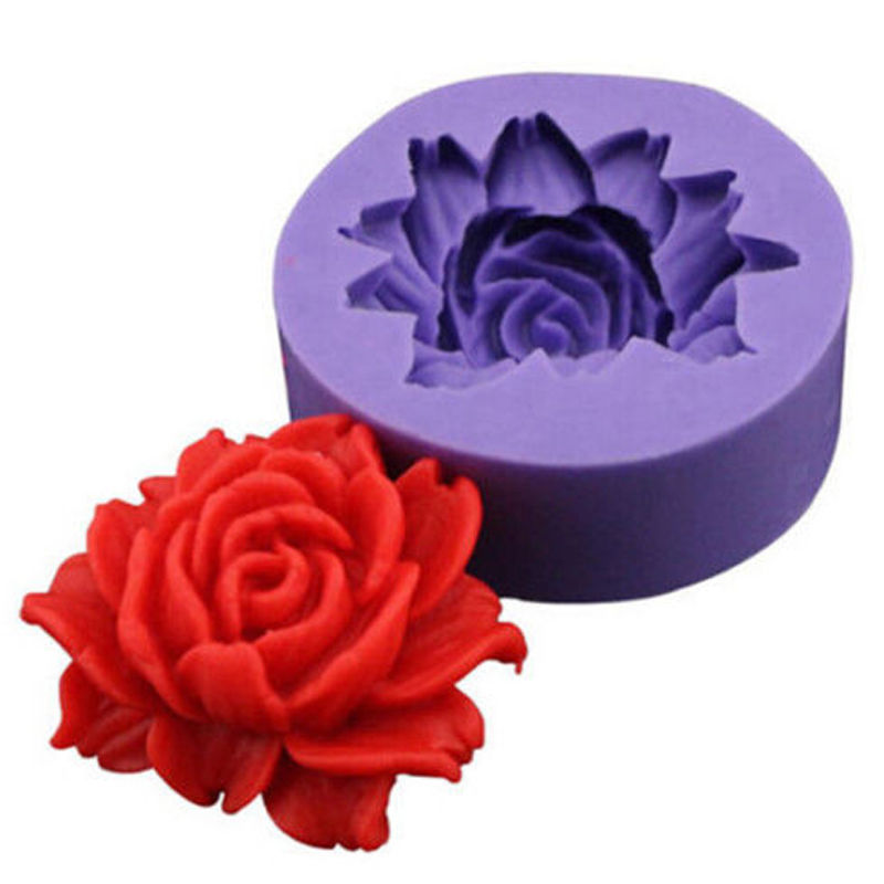 3D Rose Chocolate Mold,Fondant Cake Decorating Tools,Silicone Soap Mold,Silicone Cake Mold