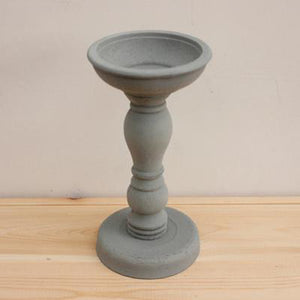 European Candle Holders and Table Candlestick Wood Retro Candle Holder Ornament for Dinner Decoration Candelabra GZT033