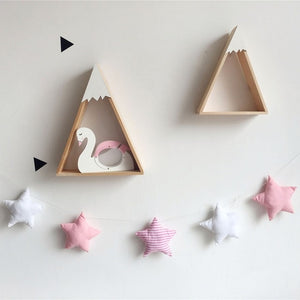 Nordic Baby Room Handmade Nursery Star Garlands Christmas Kids Room Wall Decorations Photography Props Decorations