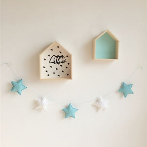 Nordic Baby Room Handmade Nursery Star Garlands Christmas Kids Room Wall Decorations Photography Props Decorations