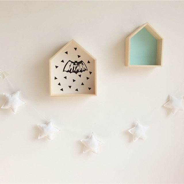 Nordic Baby Room Handmade Nursery Star Garlands Christmas Kids Room Wall Decorations Photography Props Decorations