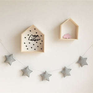 Nordic Baby Room Handmade Nursery Star Garlands Christmas Kids Room Wall Decorations Photography Props Decorations