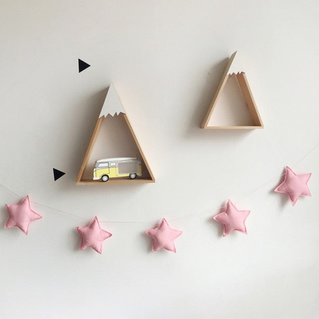 Nordic Baby Room Handmade Nursery Star Garlands Christmas Kids Room Wall Decorations Photography Props Decorations