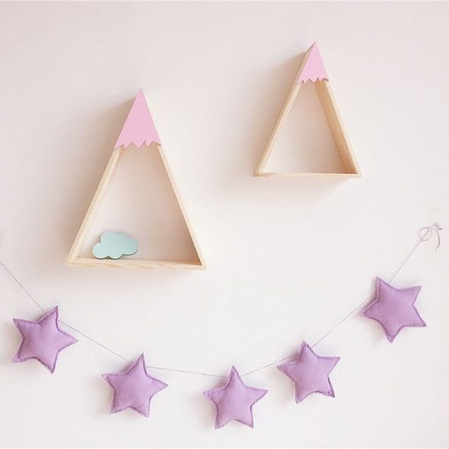 Nordic Baby Room Handmade Nursery Star Garlands Christmas Kids Room Wall Decorations Photography Props Decorations